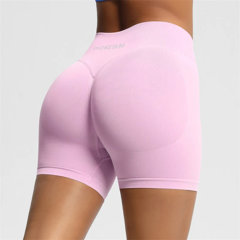 BUM Shaping Yoga Shorts Woman Stretch Breathable Peach Hip Fitness Running Shorts Hip High Stretch Impact Wicks Gym Shorts