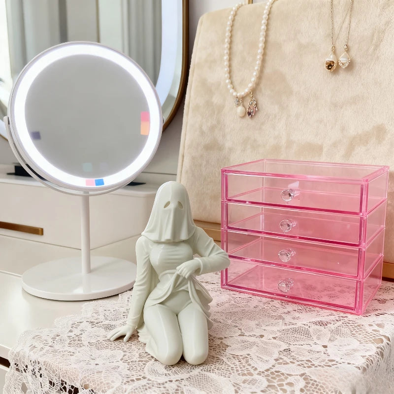 Ghost-shaped home decoration with a little belly, suitable for living room and bedroom, spooky desktop decoration, perfect for h