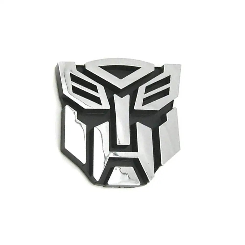 1Pcs Car Aluminum Alloy Autobots Transformers Emblem Car Body Rear Trunk Logo Stickers Side Window Decal Decoration Accessories