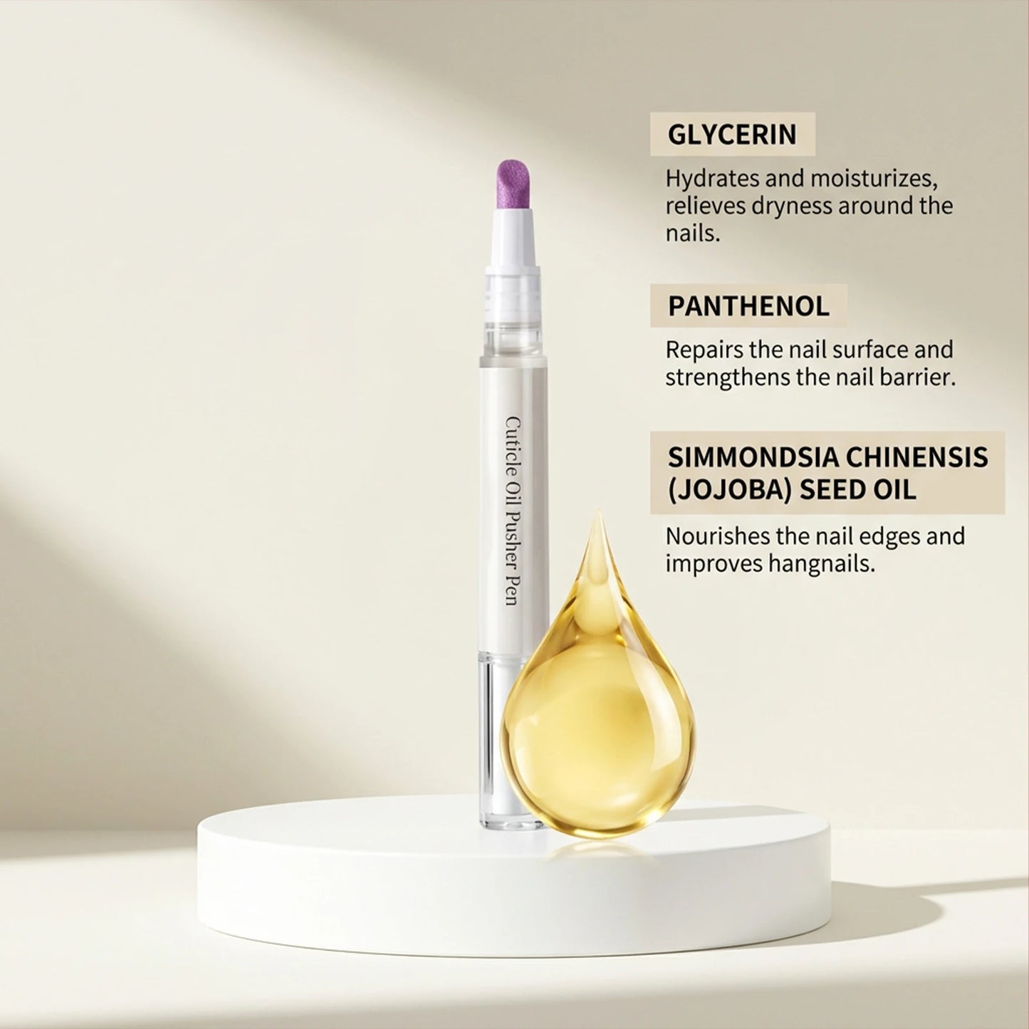 Nail care pen - Gentle care for smooth and shiny nails, moisturizing and smooth, convenient for daily maintenance and care.