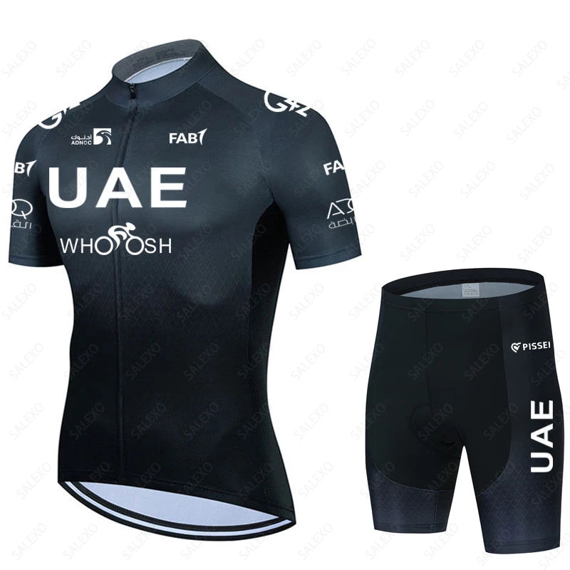 2023 Uae Team Cycling Jersey Set 19D Bike Shorts Set Men Summer MTB Ropa Ciclismo Short Sleeve Bicycle Shirts Maillot Clothing