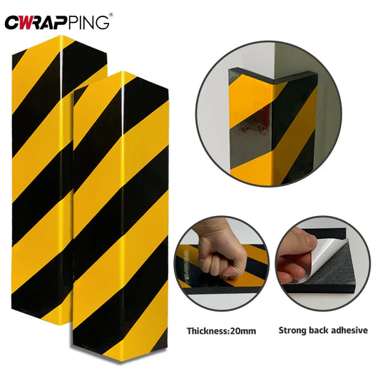 Car Door Protector Foam Edge Bumper Self-Adhesive Reflective Warning Parking DIY Safety Padding for Car Decoration Accessories