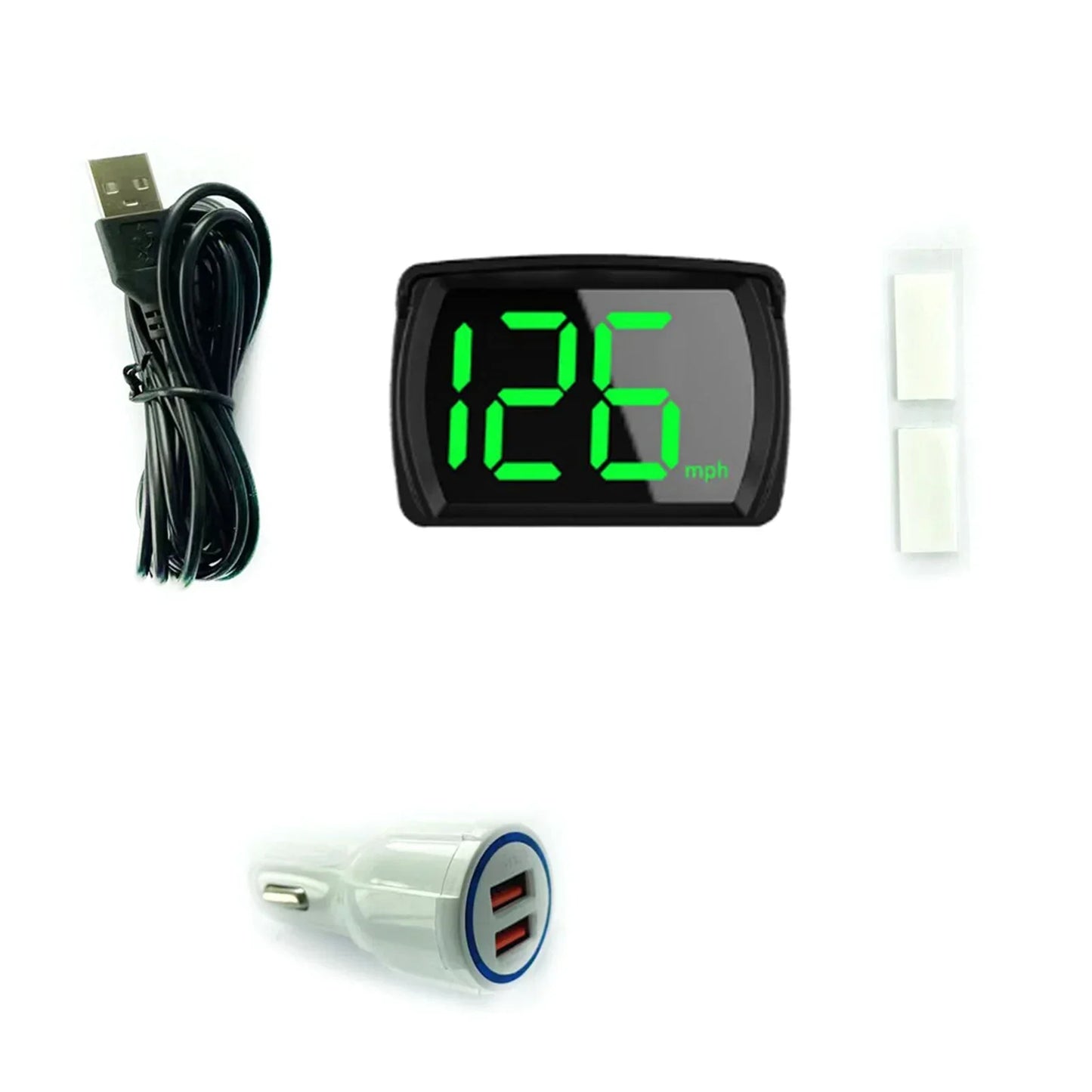 Car HUD GPS Speedometer MPH Digital Head Up Display Large LED Font For Truck SUV Motorcycle Universal Accessories