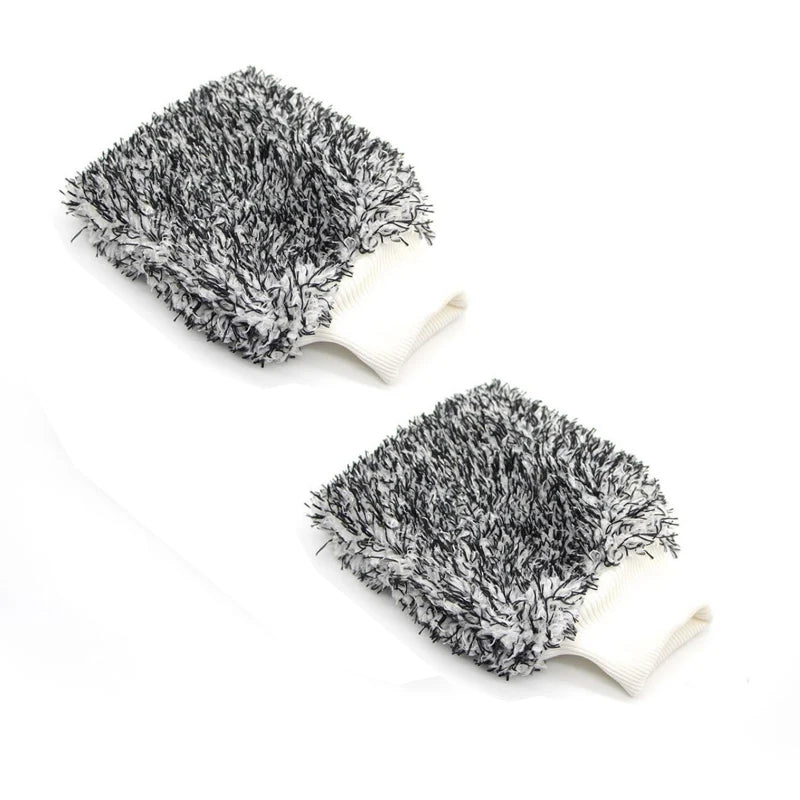 Car Cleaning Gloves Soft Microfiber Wash High Density Scratch Free Gloves Car Wash Car Accessories accesorios para vehículos