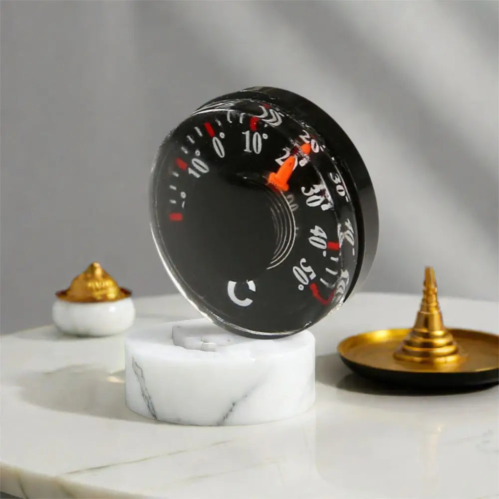 Mini Circular Thermometer Waterproof Scale Measurement Dial Thermometer Plastic 20mm High Accuracy Thermometer Kitchen