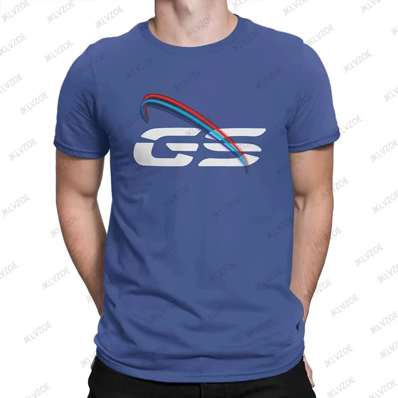 2025 Hot Sale GS Light New Men's Cotton T Shirt GS Grunge Motorcycle Brushes Short Sleeve O-neck Tees Casual Sports Unisex Tops