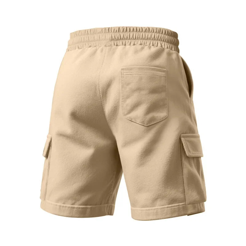 Sports five-point pants men's summer breathable and skin-friendly loose squat jogging casual multi-pocket tooling shorts