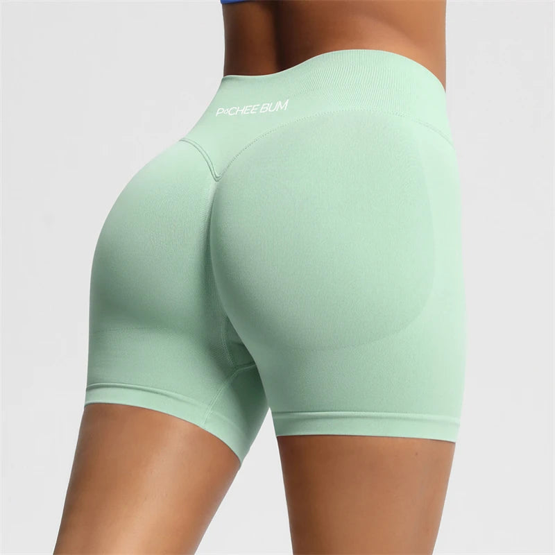 BUM Shaping Yoga Shorts Woman Stretch Breathable Peach Hip Fitness Running Shorts Hip High Stretch Impact Wicks Gym Shorts