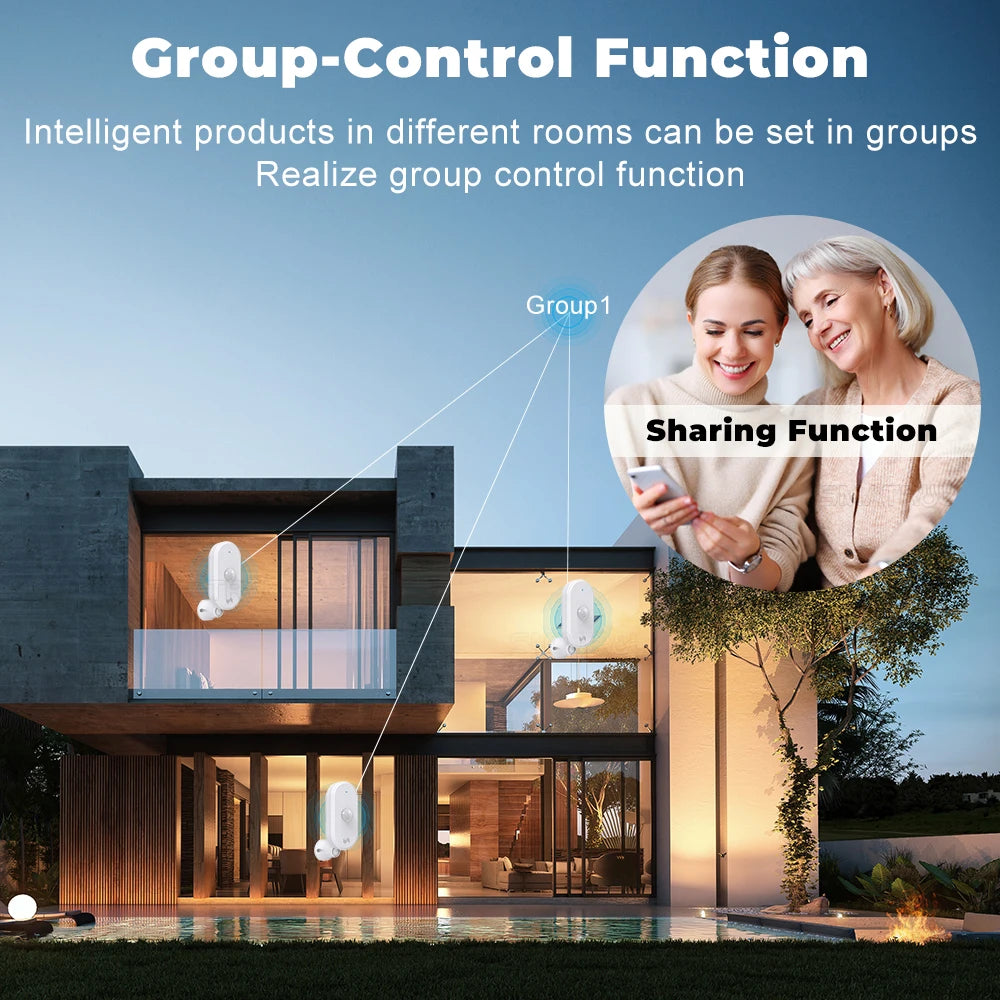 SMATRUL Tuya Smart Wifi Pir Motion Sensor Usb Home Security System Detector Alarm App Remote Control Timing Arming