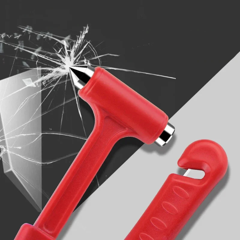 Solid Car Emergency Safety Hammer Escape Tool Car Window Breaker Seat Belt Cutter Multifunctional Escape Tools Car Accessories