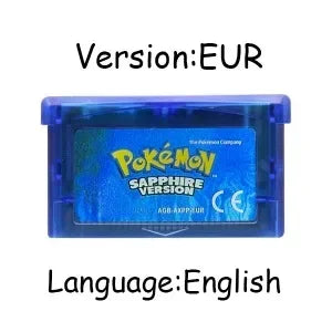 USA/EUR/ESP/ITA/NOE/FRA Pokemon Series Video Game Cartridge Pokemon Emerald FireRed LeafGreen Ruby Sapphire for GBA