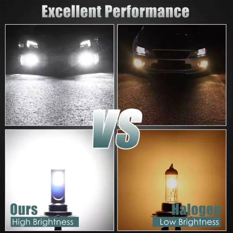 1/2/4pcs H7 Car Headlight Bulb Kit Waterproof Auto Fog Light Canbus H7 Led Lamp Super Bright 6000K Led Automobile Accessories