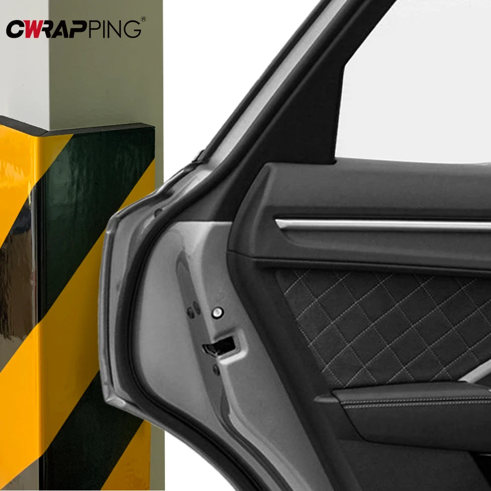 Car Door Protector Foam Edge Bumper Self-Adhesive Reflective Warning Parking DIY Safety Padding for Car Decoration Accessories