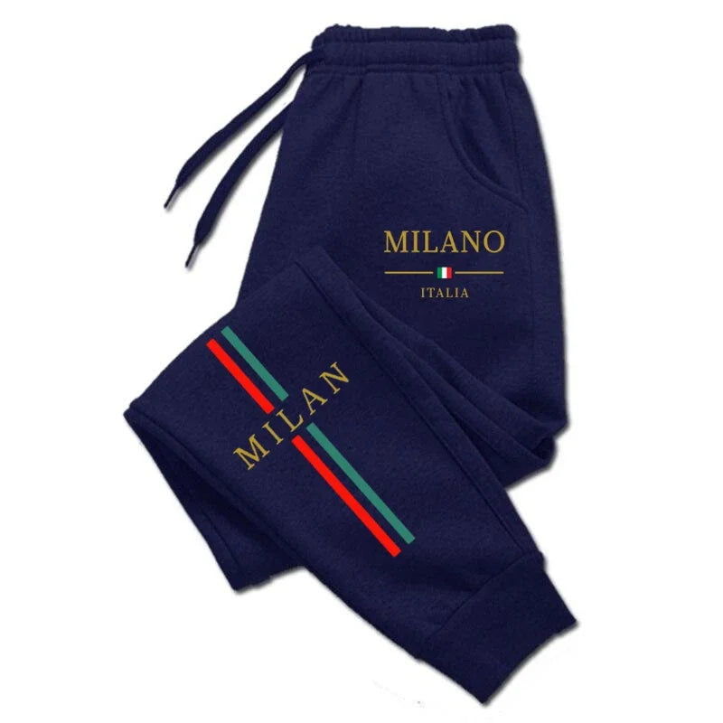 2025 Hot Sale Milan City Printed Jogger Pants Men Women Autumn Winter Casual High Quality Outdoor Running Sports Casual pants