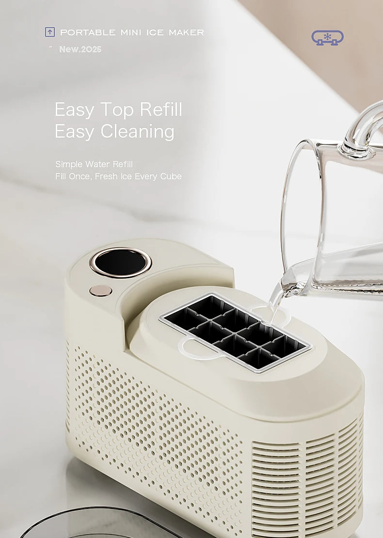 Small Ice Maker Mini Convenient Home Dormitory Office Camping Portable Ice Automatic Ice Making Box ice machine 110V/220V