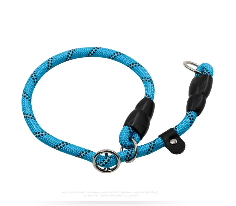 Dog Collar P Chain Pet Collars Adjustable Collar Dog Walking Training P Chain Dogs Collars Reflective Dogs Ropes Pet Accessories