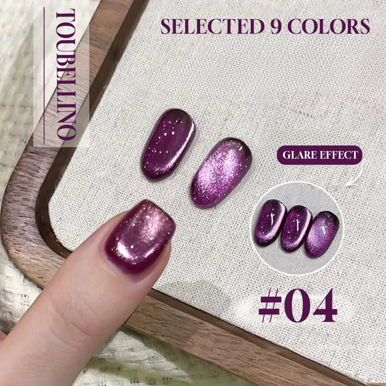 MIANEL 12ML Red Ocean Cat Eye Gel Nail Polish 2026 Top Selling Red Color Flash Glass Beads Cat Magnetic Gel Red Nails 1-9pcs
