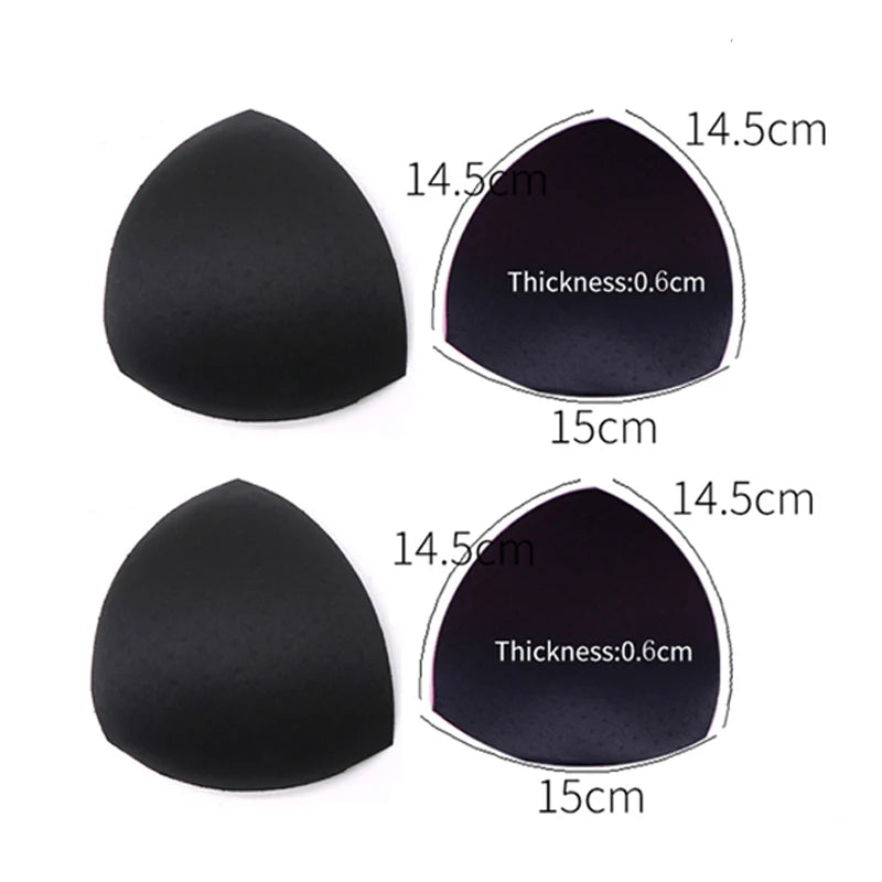 1/2/3Pair Removeable Push Up Pads Bra Pad Triangle Bra Padding Inserts Chest Cups Pads for Swimsuit Bikini Padding Intimates