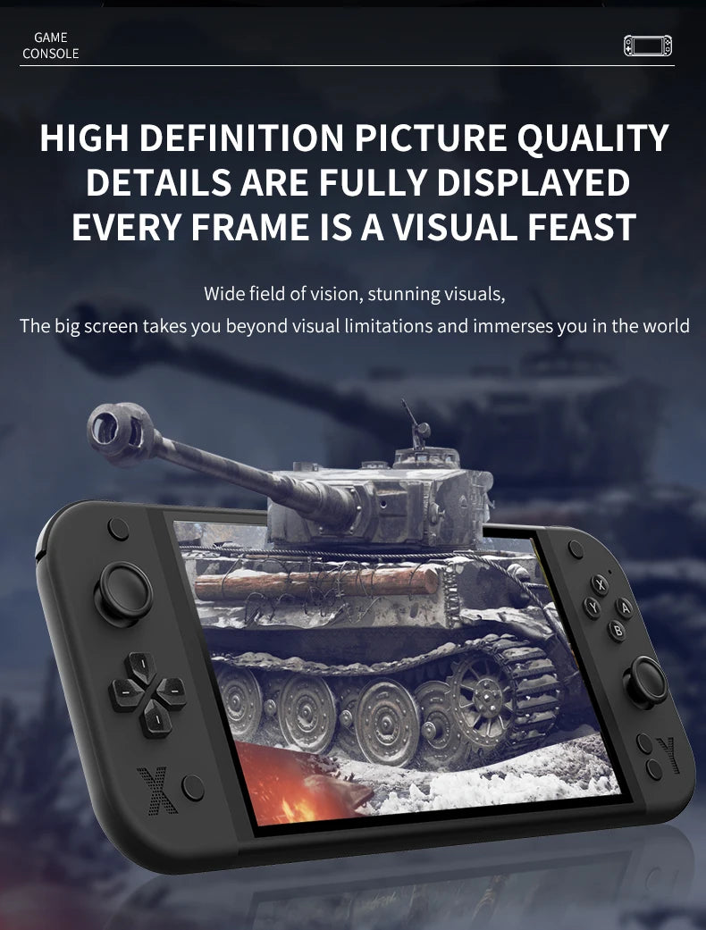 G90 Retro Handheld Game Console Built-in Mass Classic Arcade Games HD Large Screen Support Connect TV Portable Gaming Console Gi