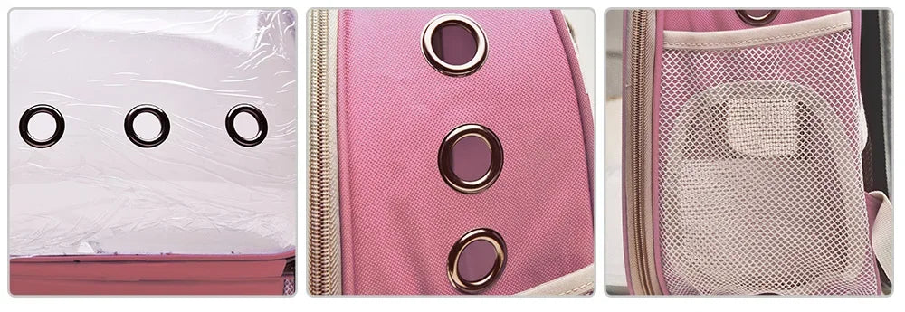Pet Carriers Cat Carrier Bags Breathable Small Dog Cat Backpack Travel Space Capsule Cage Pet Transport Bag Carrying for Cats