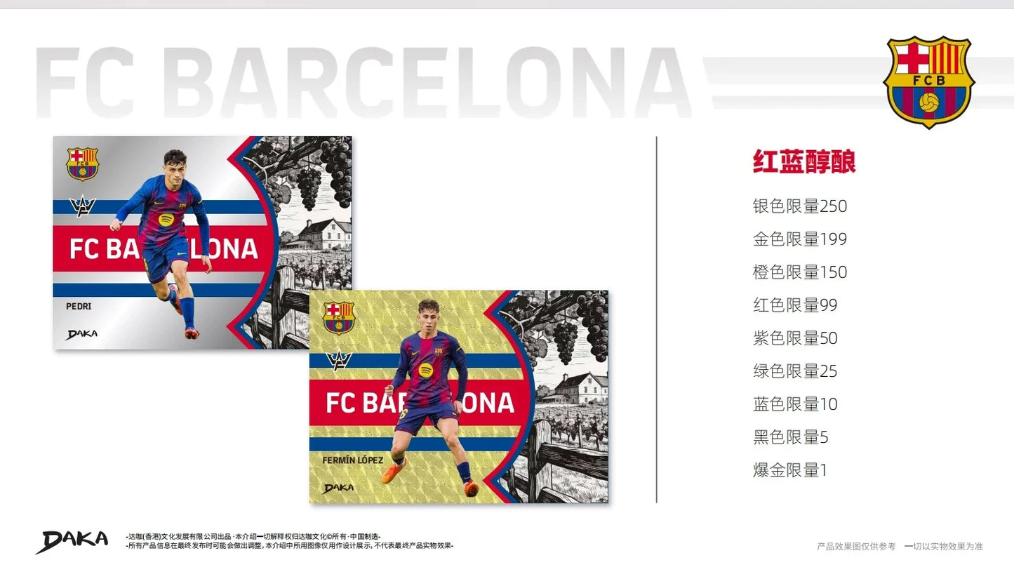 Daka 2025-2026 Messi Yamal Mbappe Football Collection Card Real Madrid Barcelona Manchester Juventus Ale Milano Star Player Card
