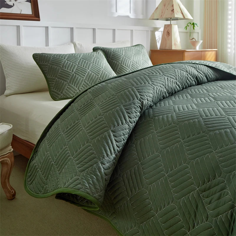 Quilt Bedding Sets, Lightweight Soft Bedspread Coverlet with Pillow Cases, Quilted Blanket Thin Comforter Bed Cover, All Season