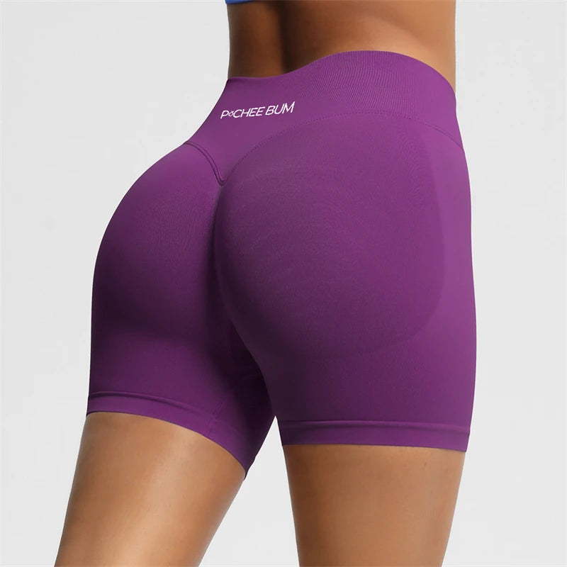 BUM Shaping Yoga Shorts Woman Stretch Breathable Peach Hip Fitness Running Shorts Hip High Stretch Impact Wicks Gym Shorts