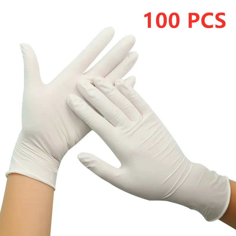 50/100PCS Disposable Nitrile Gloves Black Kitchen Gloves for Household Cleaning Dishwashing Gardening Work Beauty Tattoo Gloves
