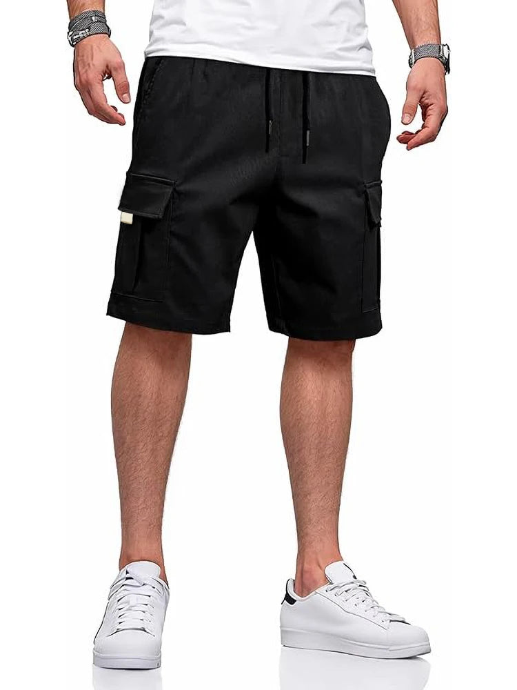2025 Summer New Mens Cargo Shorts High Quality Light weight Multi-pocket Casual Male's Outdoor Sports Jogging Short Pants