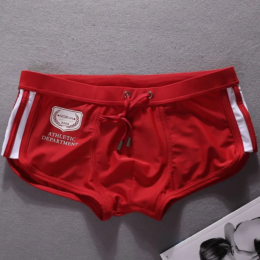 2026 Triangle Flat Angle Fashion Beachside Men's Swimsuit Surfing Trunks Rope Model 30806