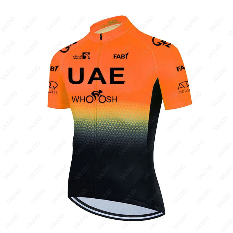 2023 Uae Team Cycling Jersey Set 19D Bike Shorts Set Men Summer MTB Ropa Ciclismo Short Sleeve Bicycle Shirts Maillot Clothing