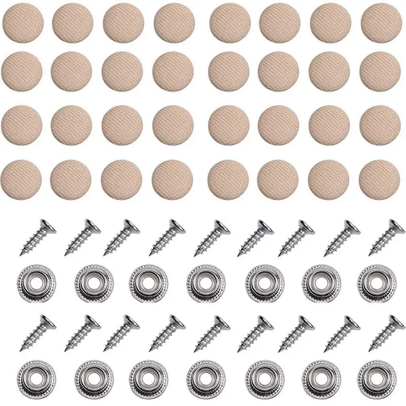 Car Interior Roof Fixing Buckles Screw Set Headliner Cloth Fabric Rivets Retainer Buckle Fastener Auto Accessories