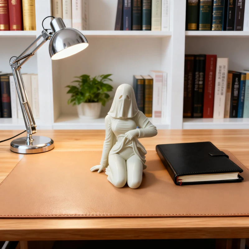 Ghost-shaped home decoration with a little belly, suitable for living room and bedroom, spooky desktop decoration, perfect for h