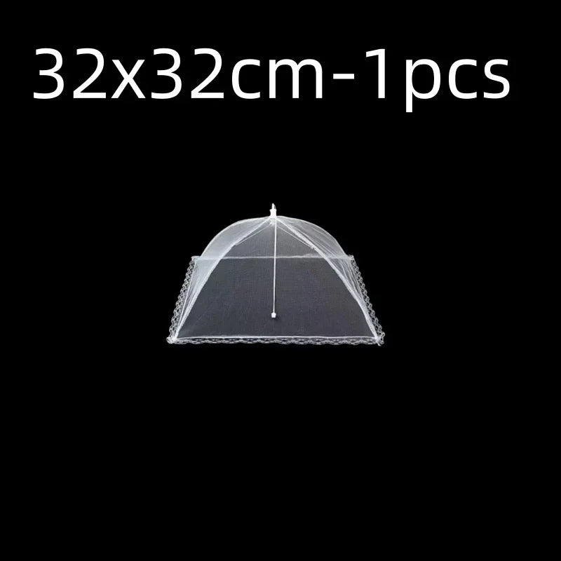 Kitchen Food Cover Foldable Anti Fly Mosquito Mesh Cover Picnic Dinner Table Umbrella Style Tent Cover Kitchen Gadgets