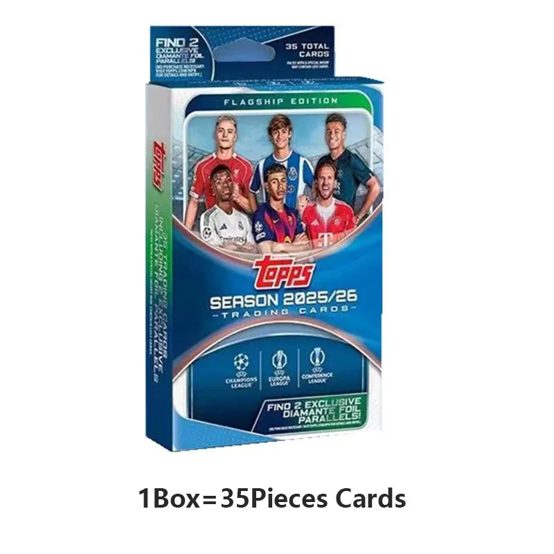 Genuine 2025-26 Season Topps Cards UCC Champions League European War UEFA Club Competition Football Flagship Series Collection