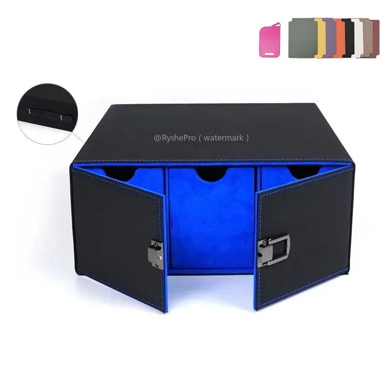 Storage Box For 1800+ Trading Cards PU Leather Commander Card Deck Case Magnetic Closure Card Holder Fits for Magic Game Cards