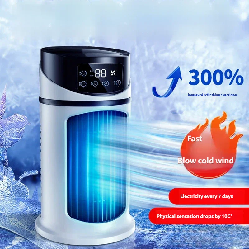 Portable Mini Air Conditioner Air Cooler Fan Water Cooling Fan Air Conditioning Air Cooler For Office Mobile Air Conditioner