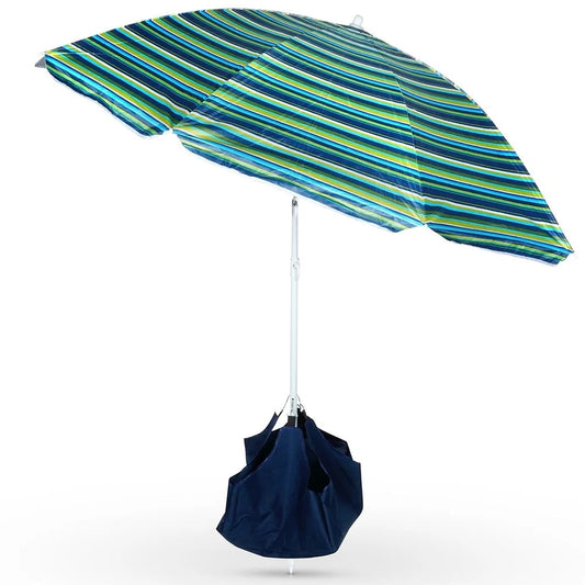 Beach umbrella with base 147 cm
