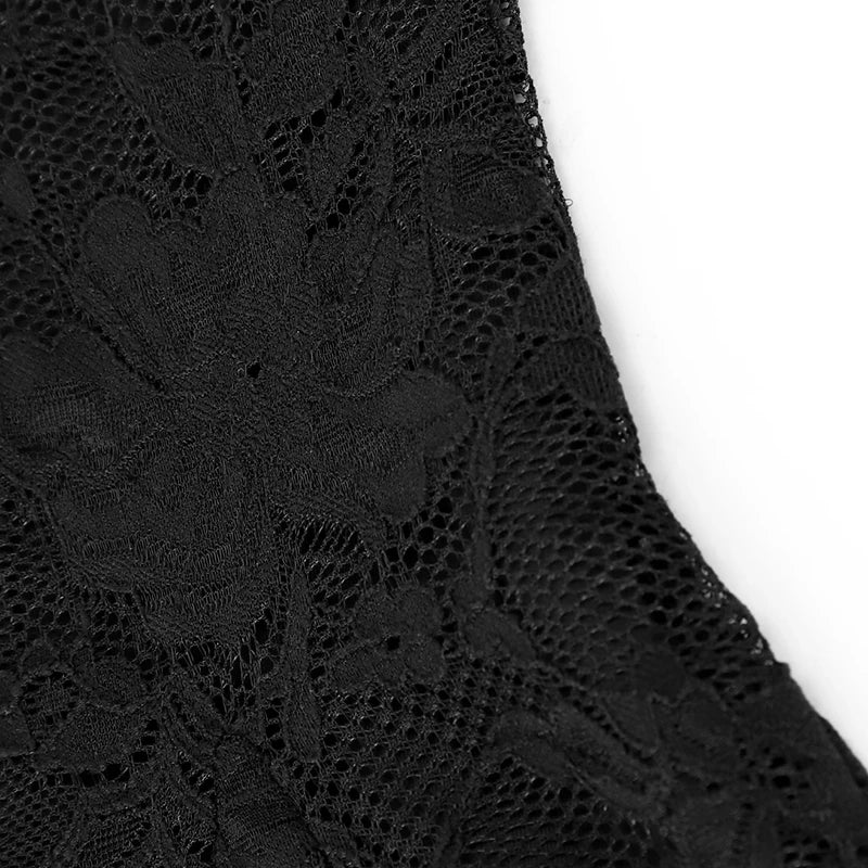 Summer Women Dress French Style One Shoulder Lace Dress Sexy Short Black Date Night Gown High Waist Long Sleeve Dresses Clothing