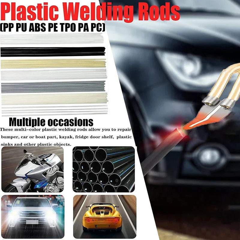 Besper 200W Plastic Welder, 2in1 Plastic Welding Kit Plastic Repair Welder Hot Stapler Soldering Gun Car Bumper Plastic Repair