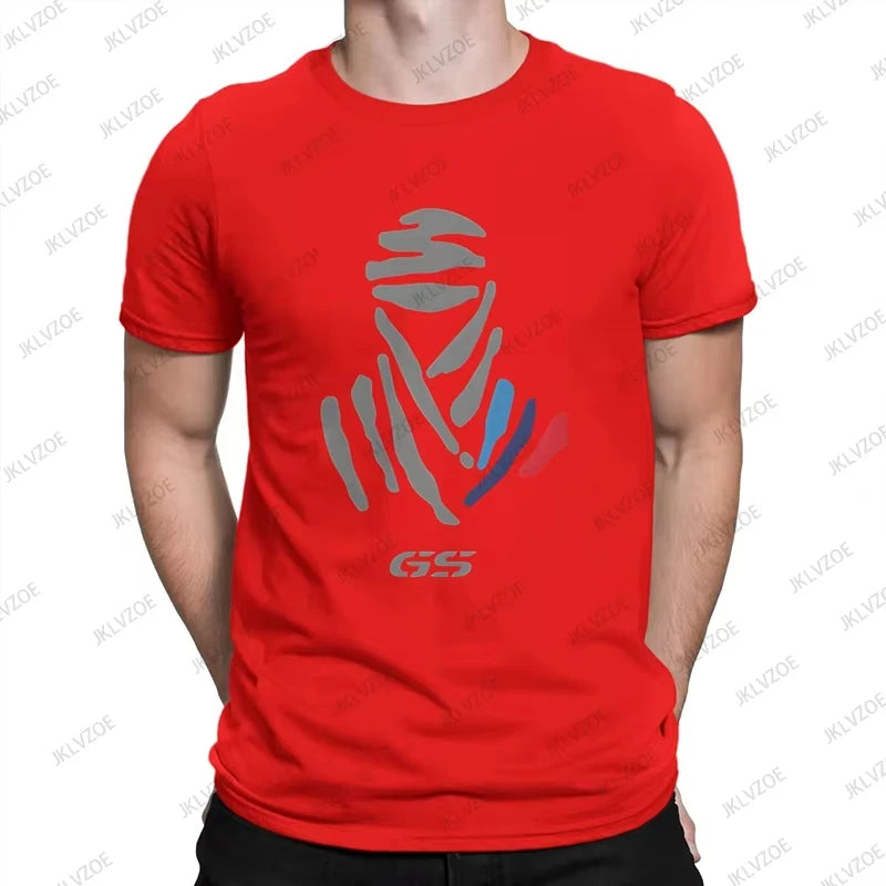 2025 Hot Sale GS Light New Men's Cotton T Shirt GS Grunge Motorcycle Brushes Short Sleeve O-neck Tees Casual Sports Unisex Tops