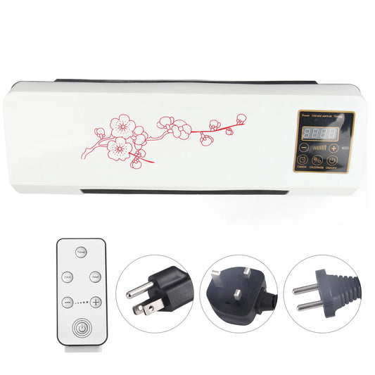 Air Heater Fan Electric Air Conditioner Fan Wall Mount Easy  Temperature  Timer Heating and Cooling Fan Electric Heating Fan