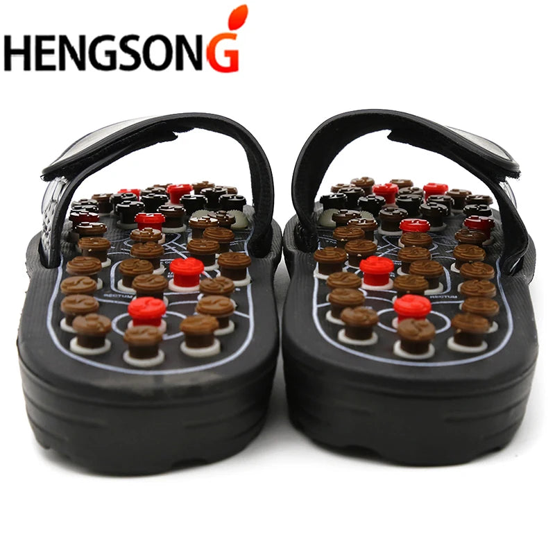 Acupoint Massage Slippers Massager Shoes For Feet Unisex Flop Health Care Rotating Feet Chinese Acupressure Home Flip