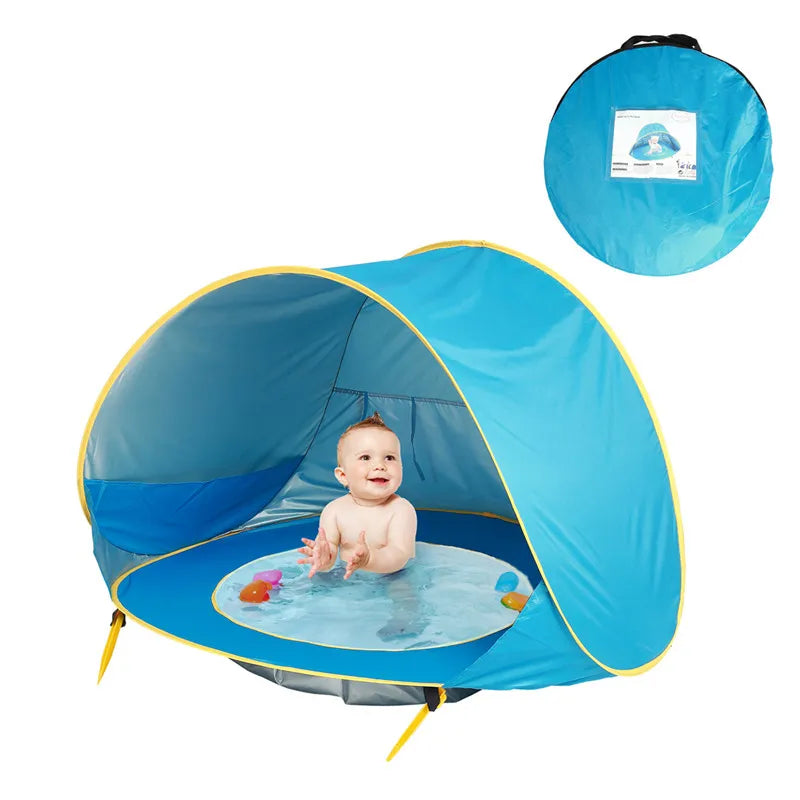 Baby Beach Tent With Pool Portable Foldable Sunshelter Waterproof Indoor Outdoor Camping Sunshade Beach Tent For Children Kids