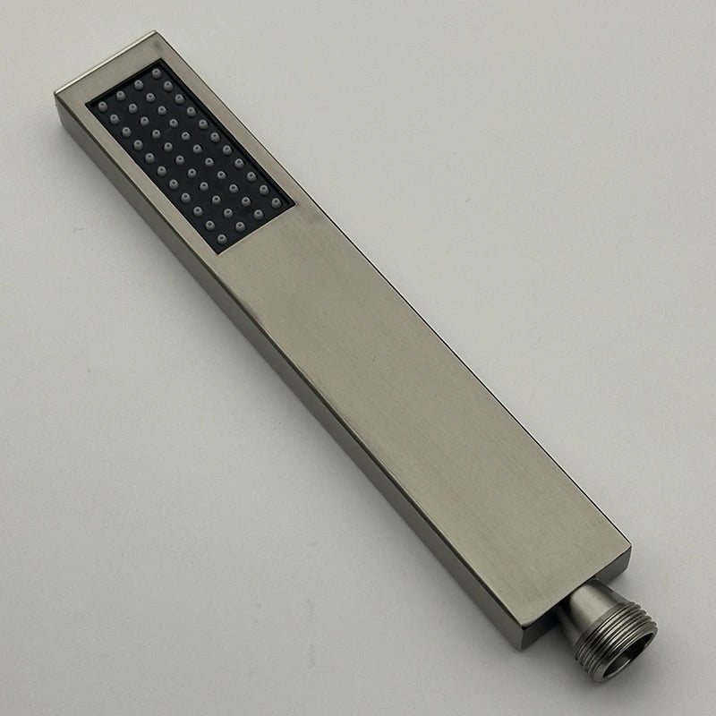 Bourdillat Bathroom Stainless steel Hand Shower Hand Held Shower Head Wall Mounted Bracket Handheld Shower Head