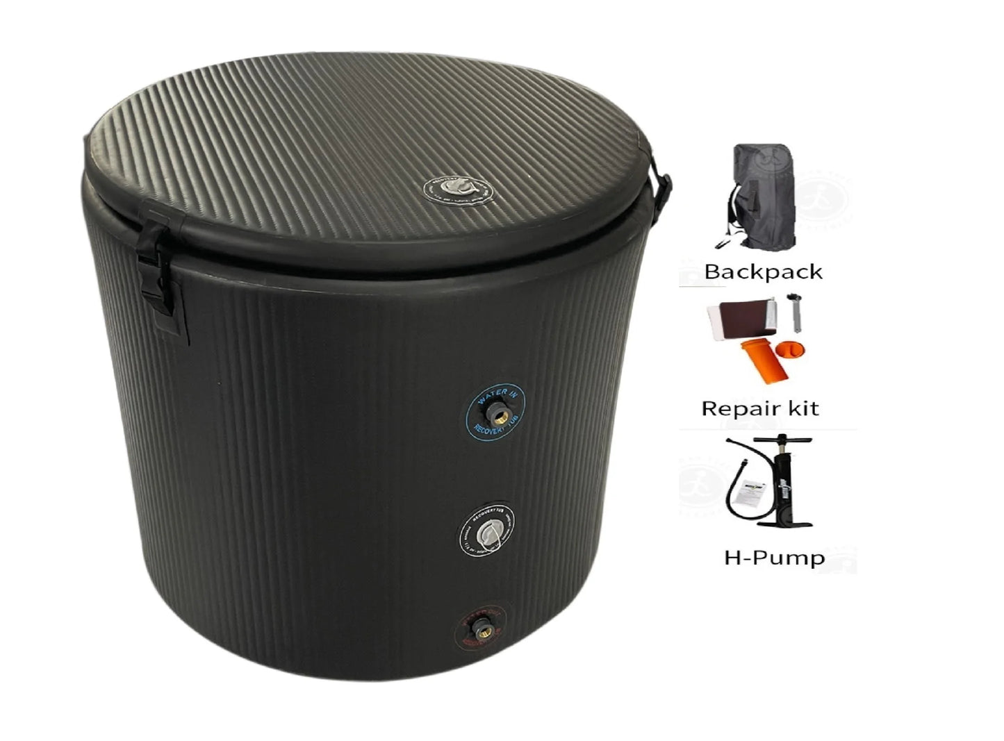 Portable Spa 1 Person Hot Tub Spa inflatable Jacuzzi Tub & Cold Plunge Tub Inflatable Ice Bath Tub for Athletes Home Outdoor