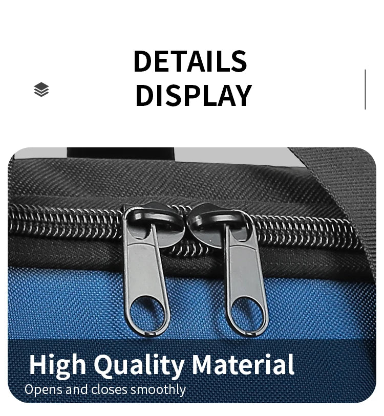 Heavy Duty Wide Mouth Tool Bag with Pockets, Organizer for Men's Tool Storage and Transport