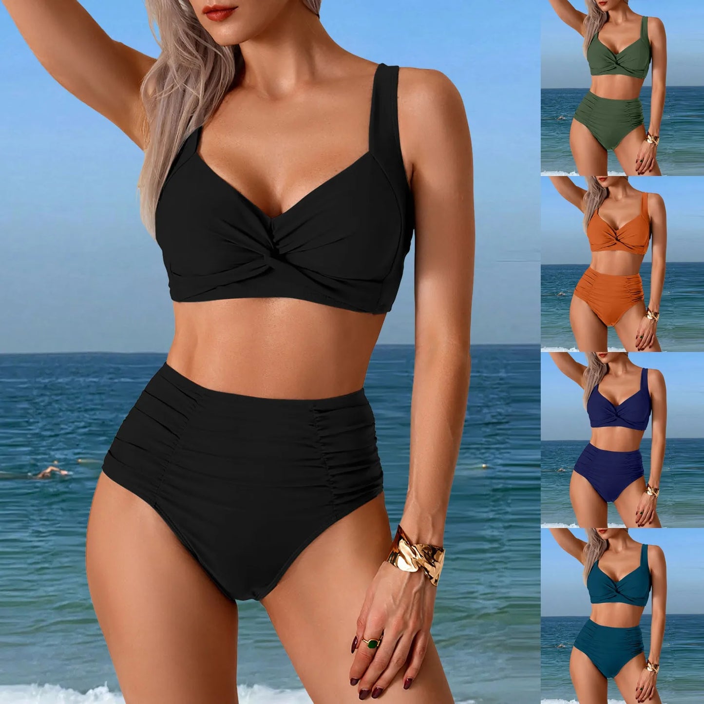 Summer Swimsuit Women Sexy Bikini Set Women Two Piece Swimsuit Sexy Two Piece High Waist Bikini Women Clothing купальник