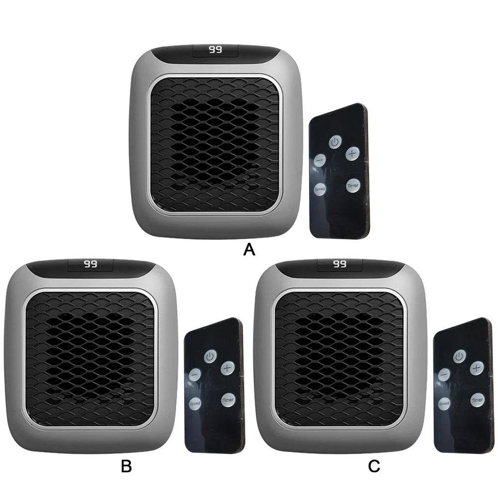 800W Portable Electric Heater EU Small Bathroom Fast Heating Fans Bedroom Heater Home Use Warming Device with Remote Control