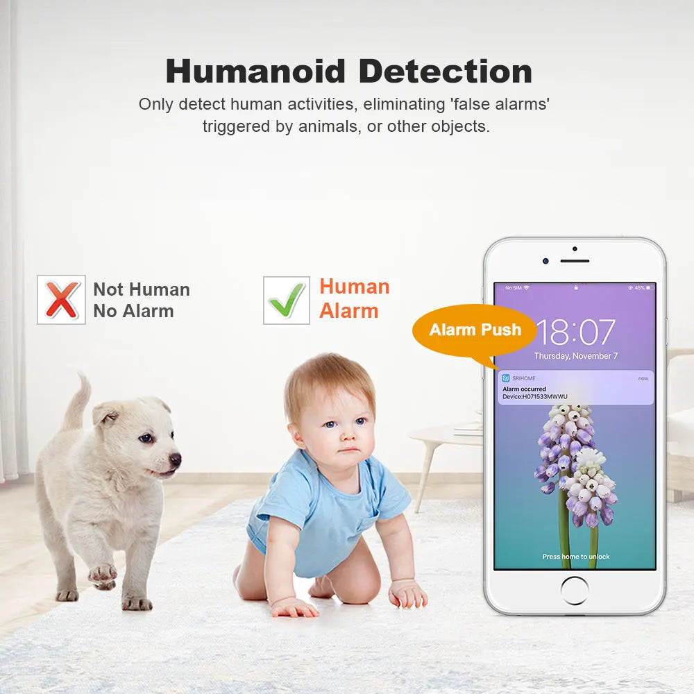 Srihome SH029 Smart 3MP MINI IP camera 3x digital zoom wifi HD camera Outdoor Waterproof Night Vision Mobile Security PTZ Camera